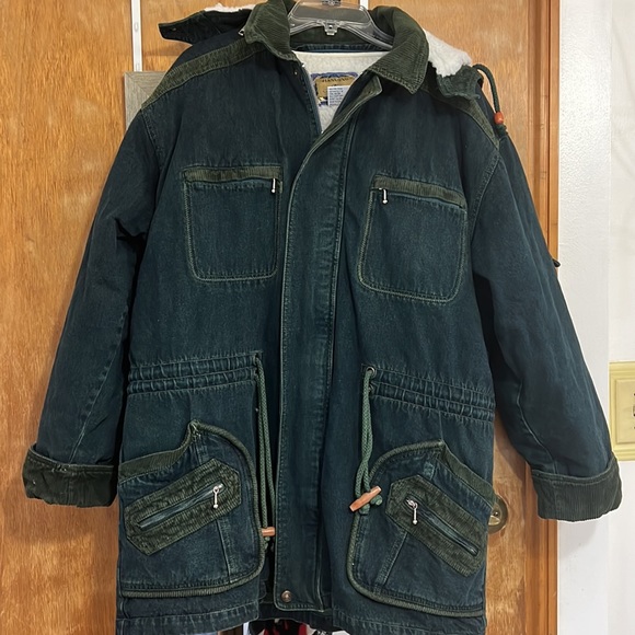 Vintage Jackets & Blazers - Vintage Heavyweight Denim Coat by Jianlong